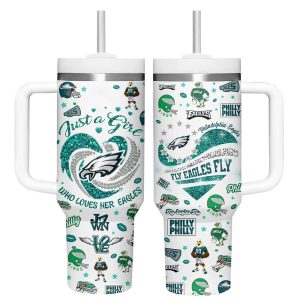 Just A Girl Who Loves Her Eagles Fly Eagles Fly Tumbler