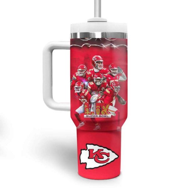 Chiefs Super Bowl LIX 2025 Handle Tumbler