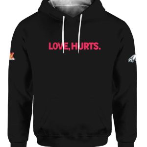 Jalen Hurts Love Hurts Super Bowl LIX MVP Hoodie 2