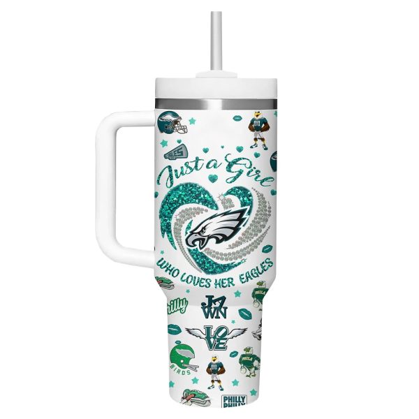 Just A Girl Who Loves Her Eagles Fly Eagles Fly Tumbler