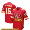 KC Chiefs Super Bowl 2025 Champions Short Sleeves Jersey