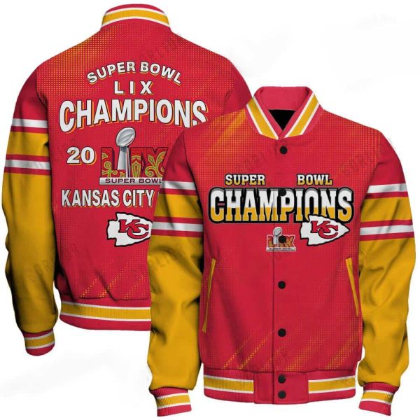 KC Chiefs Super Bowl LIX Champions Baseball Jacket