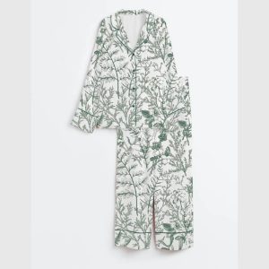 Sage Garden Satin Pajama Set1