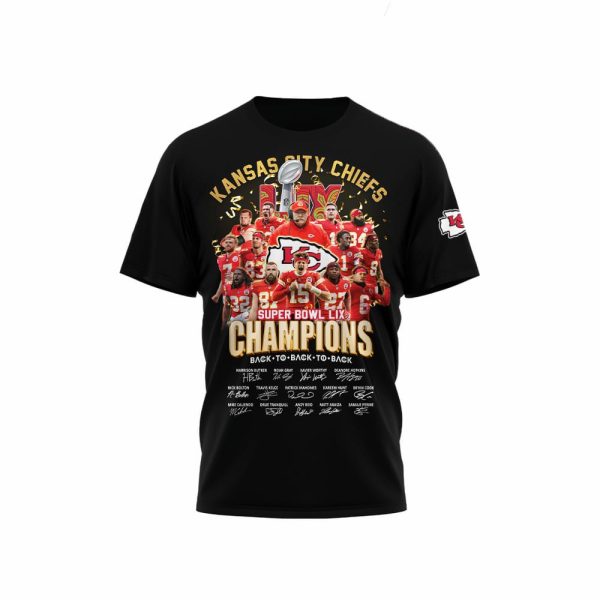 Kc Chiefs Super Bowl LIX Champions Back To Back To Back Shirt