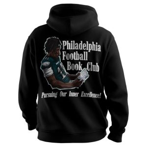 A J Brown Book Club Philadelphia Football Unisex Hoodie2