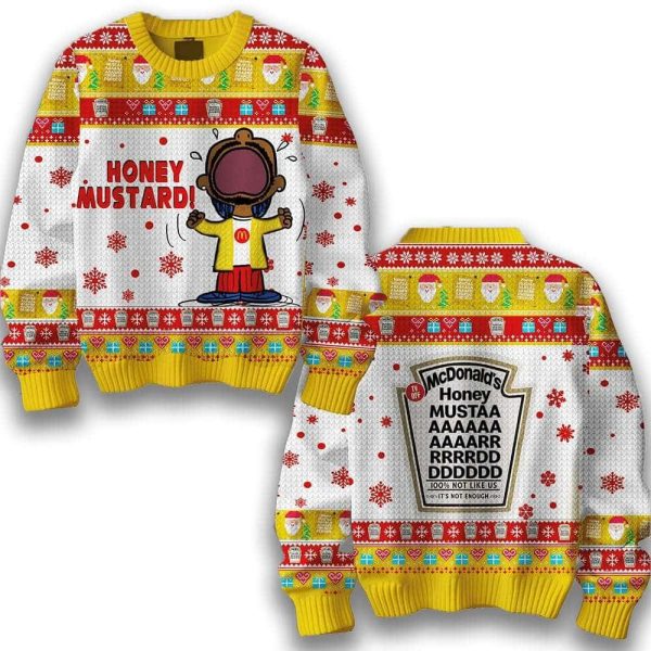 Kendrick Lamar Honey Mustard McDonald’s Christmas Ugly Sweater