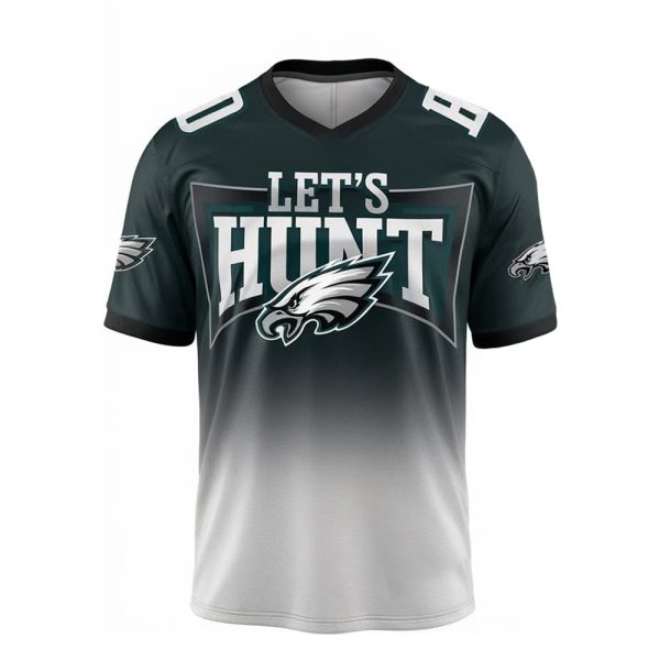 Let’s Hunt Eagles Super Bowl LIX Championship 3D Football Jersey