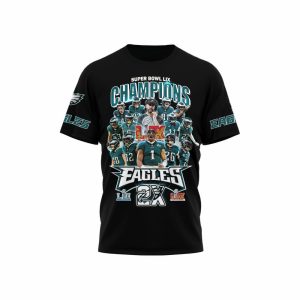 Super Bowl LIX Champions Eagles 3D Shirt2