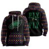 Mardi Gras Eagles Football Unisex Hoodie