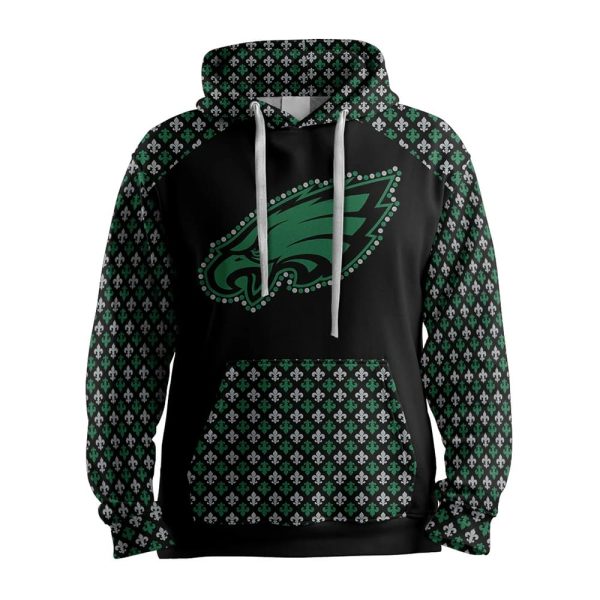 Mardi Gras Philadelphia Football Unisex Hoodie