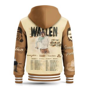 Morgan Wallen Im The Problem Tour 2025 Hooded Baseball Jacket2