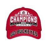 Ohio State 9x-National Champions 2024 Go Buckeyes Hat