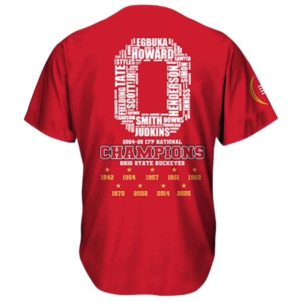 Ohio State National Champions 2025 Jersey