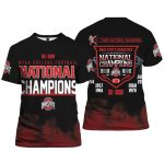 Ohio State National Champions 9 Times National Champions 2025 Shirt