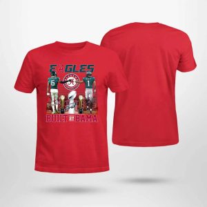 DeVonta Smith Jalen Hurts Eagles Alabama Built By Bama Shirt 1