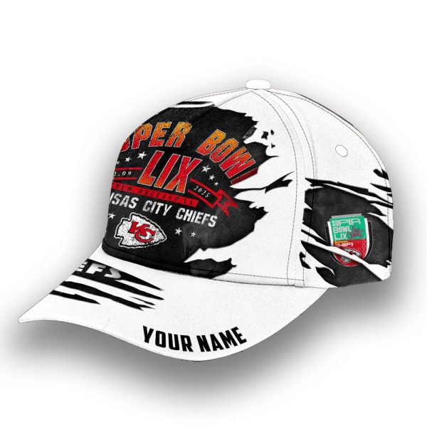 Personalized KC Chiefs Super Bowl LIX Classic Cap