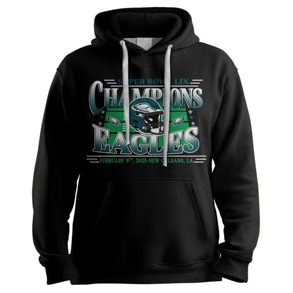 Philadelphia Football Super Bowl LIX Champions Unisex Hoodie