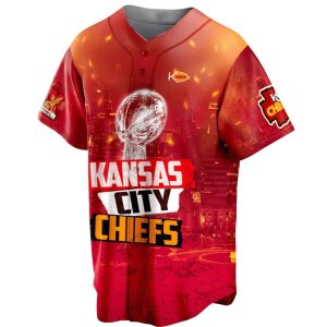 Chiefs Back To Back Super Bowl LIX Champions Baseball Jersey 2