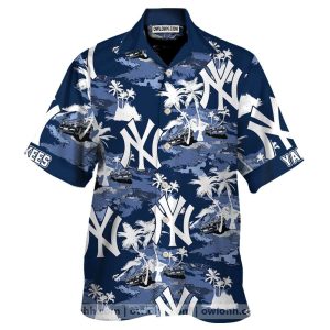 Yankees Tommy Bahama Hawaiian Shirt1