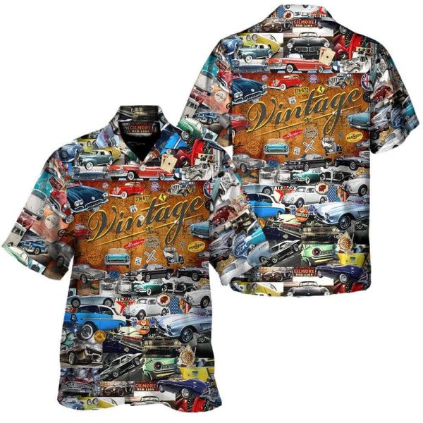 Retro Classic Car Hawaiian Shirt