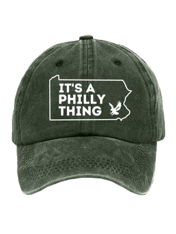 Retro Its A Philly Thing Print Baseball Cap