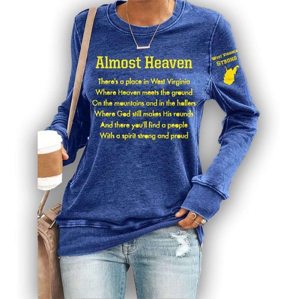 Retro West Virginia Strong Almost Heaven Sweatshirt