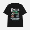 Saquon Barkley Backwards Hurdle Eagles 2X Super Bowl The Champion Is Flying In Shirt