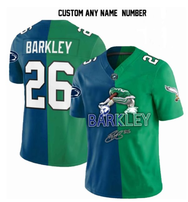 Saquon Barkley Nittany Lions X Eagles Football Jersey