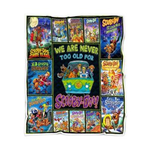 Scooby Doo Never Too Old Fleece Blanket