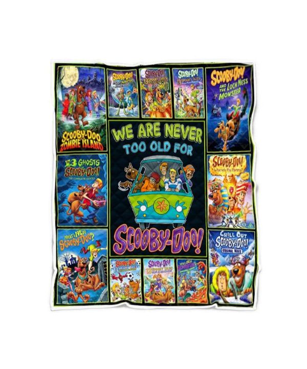 Scooby-Doo Never Too Old Fleece Blanket