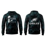 Smoker Midnight Green Eagles Super Bowl LIX Champions Lombardi Trophy Hoodie