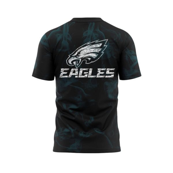 Smoker Midnight Green Eagles Super Bowl LIX Champions Lombardi Trophy Shirt