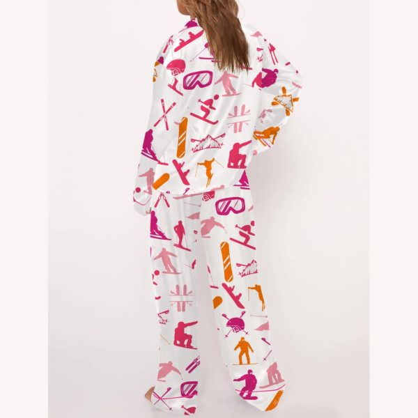 Snowboarding Satin Pajama Set