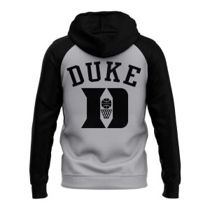 Coach Jon Scheyer Duke Mens Basketball Black Grey Zip Hoodie2