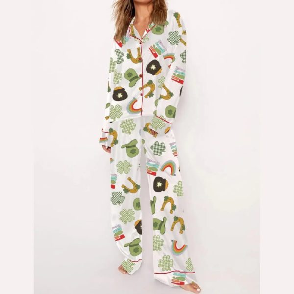 St Patrick’s Day Art Print Pajama Set