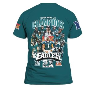 Super Bowl LIX Champions 2025 Eagles 2X Shirt 3