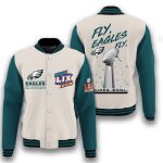 Super Bowl LIX Champions Fly Eagles Fly Eagles Varsity Jacket