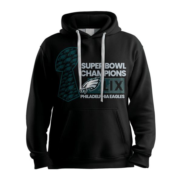 Super Bowl LIX Champions Philadelphia Football Unisex Hoodie