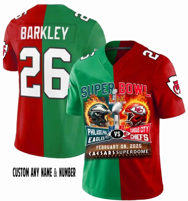 Super Bowl LIX Chiefs Vs Eagles 2025 Revenge Bowl Jersey