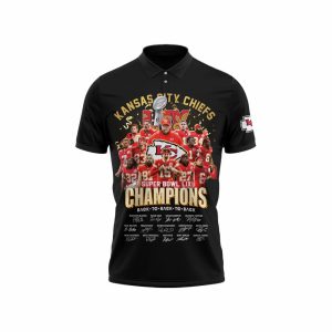 Chiefs Super Bowl LIX Champions Signature Polo Shirt3