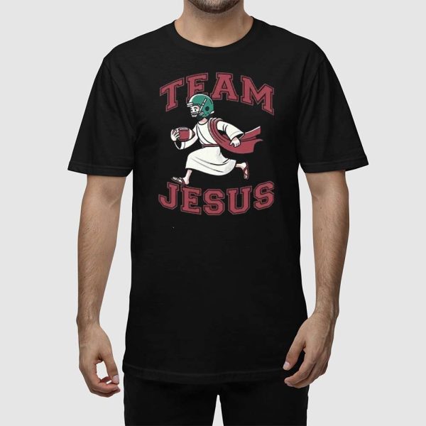 Team Jesus Football Lover Christian Faith Bible Shirt