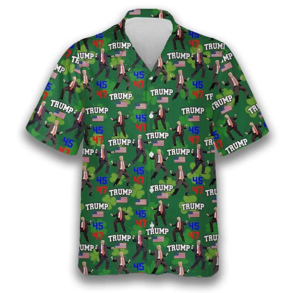 Trump 45 47 Dancing Irish St. Patrick’s Day Hawaii Shirt