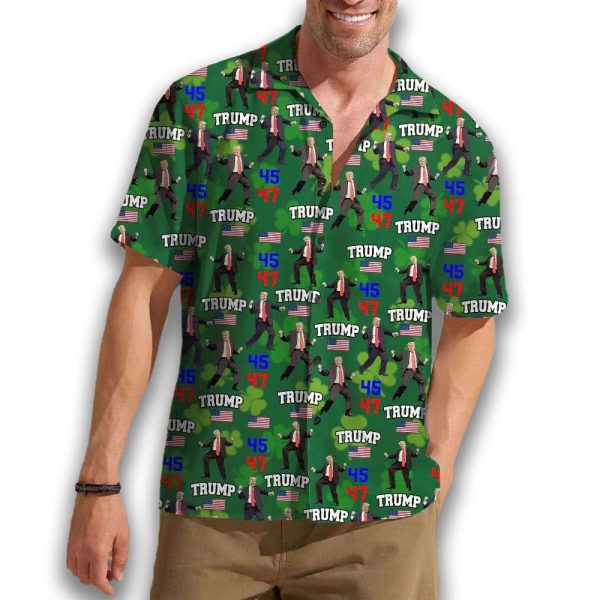 Trump 45 47 Dancing Irish St. Patrick’s Day Hawaii Shirt