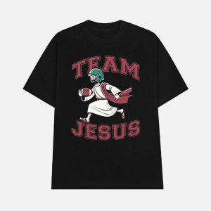 Team Jesus Football Lover Christian Faith Bible Shirt 1