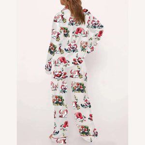 Christmas Santa Drink Champagne Pajama Set2