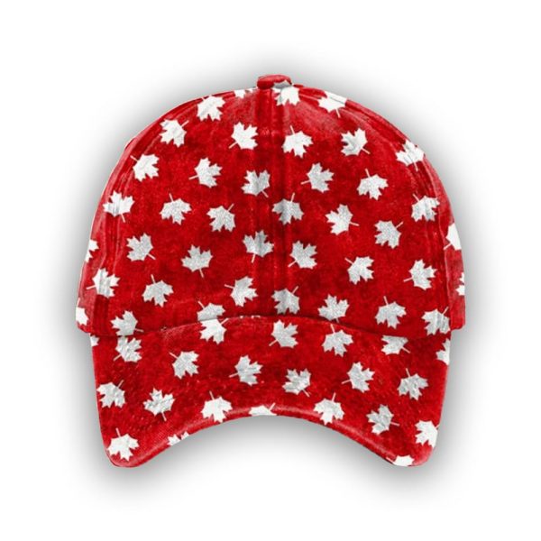 Unisex Canadian Maple Leaf Print Hat