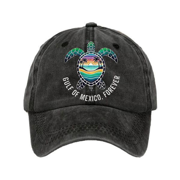 Unisex Gulf Of Mexico Forever Sea Turtle Hat