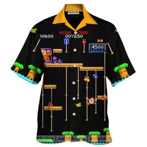 Donkey Kong And Mario Hawaiian Shirt1