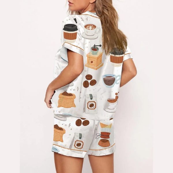 Vintage Coffee Time Art Print Pajama Set