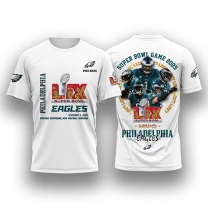 Eagles Super Bowl Game 2025 LIX Bound Shirt1